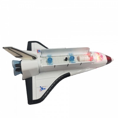 High Quality 1:250 Pull Back Space Shuttle Alloy Car Model Toys with Sound Light